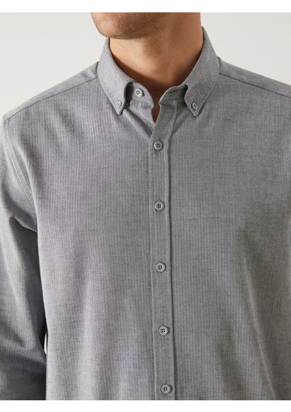 Yeni Sezon Slim Fit Uzun Kollu Poplin Erkek Gömlek modelleri