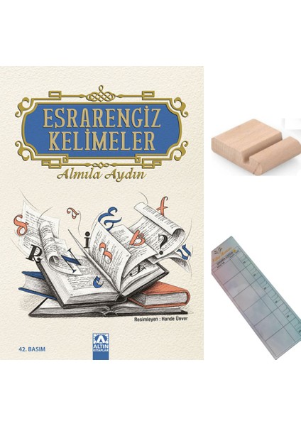 Esrarengiz Kelimeler / Almila Aydın / 5-6-7-8. Sınıf Hikaye +Tablet Tutucu + Okuma Ayracı