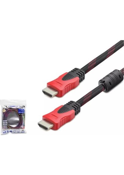 HDX2013 3m HDMI Kablo Örgülü Siyah