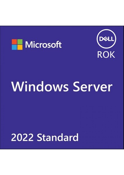 Mıcrosoft Wındows 2022 Server Standart Dell Server Yazılımı W2K22STD-ROK