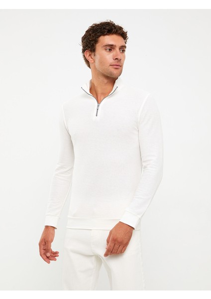 Yeni Sezon Dik Yaka Uzun Kollu Pike Erkek Sweatshirt fiyatları