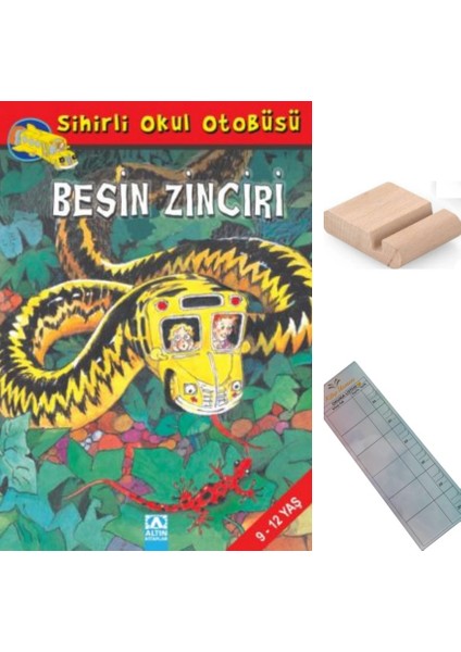 Sihirli Okul Otobüsü - Besin Zinciri /joanna C.&bruce D/4. Sınıf 9-10 Yaş Hikaye+Tablet Tutucu