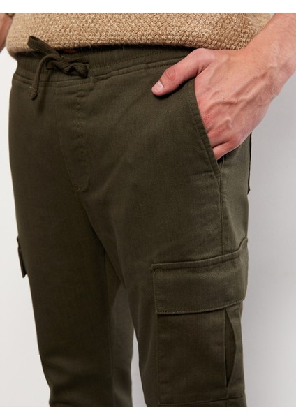 Yeni Sezon Slim Fit Gabardin Erkek Kargo Pantolon modelleri