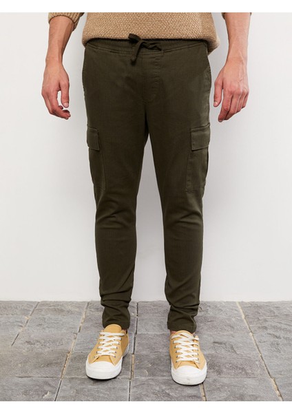 Yeni Sezon Slim Fit Gabardin Erkek Kargo Pantolon fırsatları