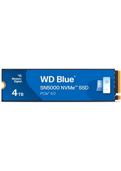 Wd Blue SN5000 4tb 5500/5000MB/S Pcıe 4.0 Nvme SSD WDS400T4B0E