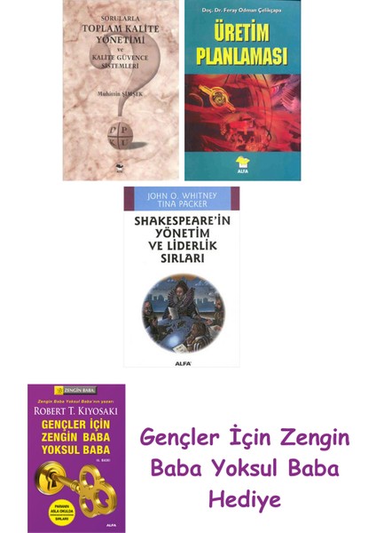 Sorularla Toplam Kalite Yönetimi ve Kalite Güvence Sistemleri + Üretim Planlaması + Shakespeare'i...