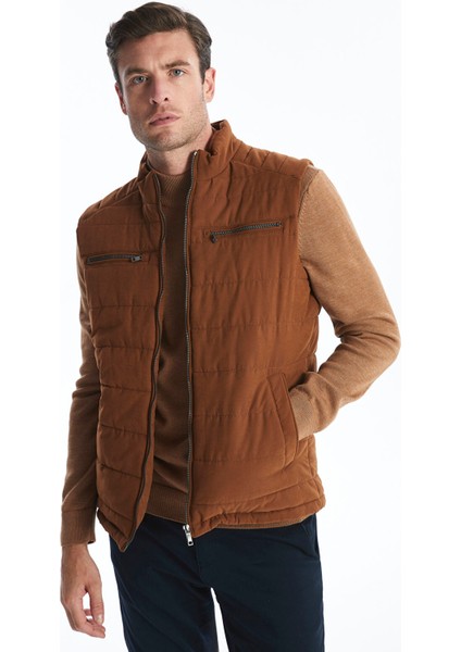 Yeni Sezon Standart Kalıp Dik Yaka Erkek Yelek