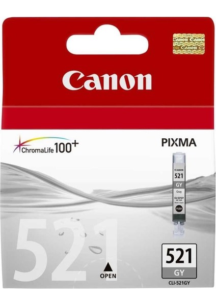 CLI-521GY Grey Gri Mürekkep Kartuş MP260-540-550-620