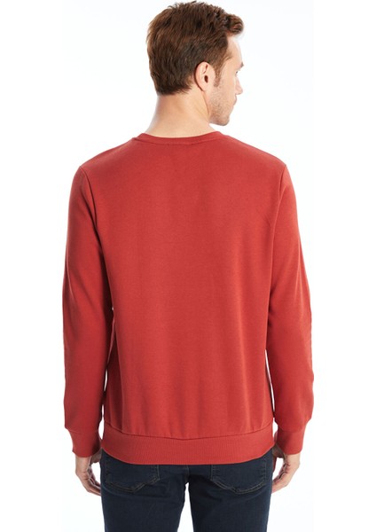 Yeni Sezon Bisiklet Yaka Baskılı Erkek Kalın Sweatshirt fırsatları