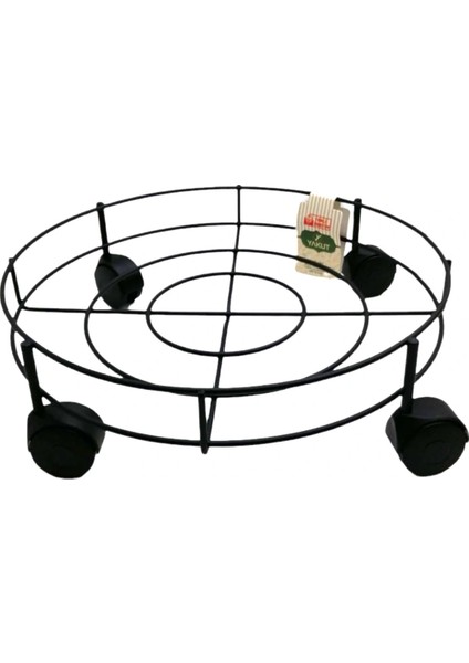 Ieg® Metal - Si̇yah Tüp Çek Damacana Altlik (4887)