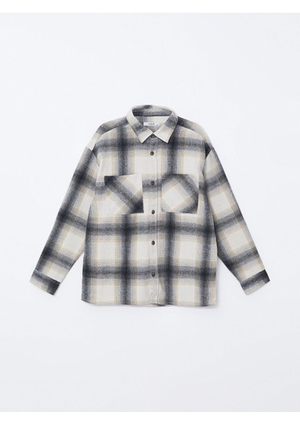 Yeni Sezon Rahat Kalıp Uzun Kollu Ekose Erkek Gömlek Ceket indirimleri