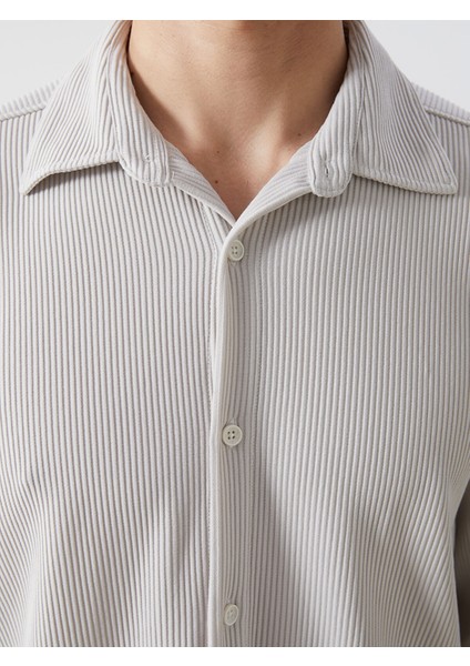 Yeni Sezon Rahat Kalıp Uzun Kollu Erkek Dokulu Gömlek modelleri