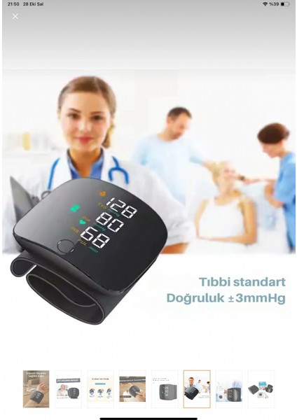 Konuşan Sesli Şarjlı Tansiyon Aleti Profil Kayıtlı LCD Dokunmatik Ekran indirimleri