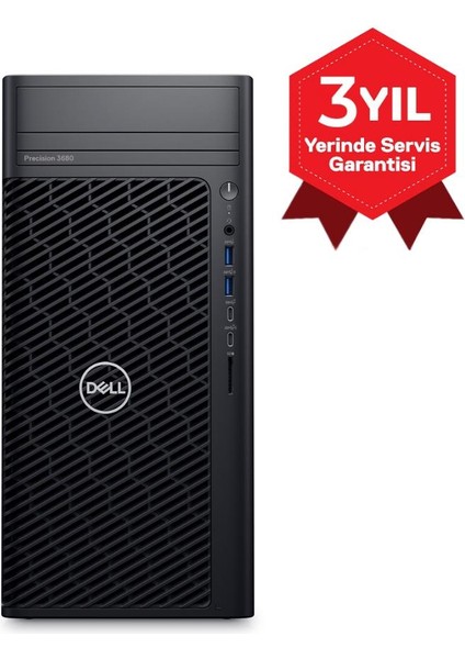 Dell Precısıon T3680 I7-14700-3 16GB 512GB SSD 8gb RTX4060 WIN11PRO Workstatıon