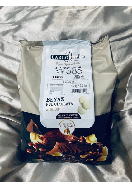 Beyaz Pul Çikolata %38,5 *2,5kg