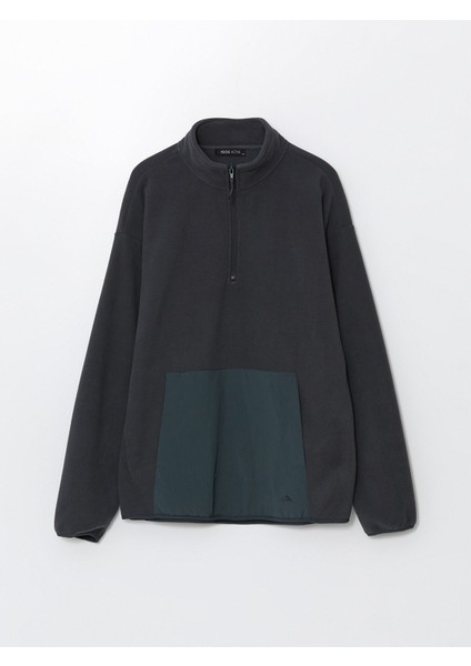 Yeni Sezon Dik Yaka Uzun Kollu Polar Erkek Sweatshirt indirimleri