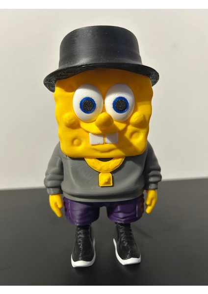 Sünger Bob Sokak Stili Urban Hiphop Stil Karakter Figür