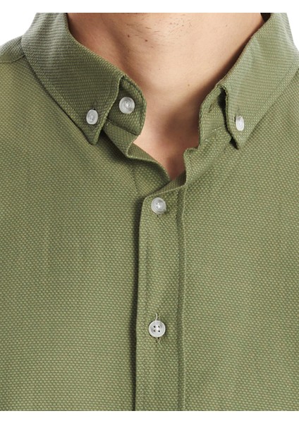 Yeni Sezon Slim Fit Uzun Kollu Armürlü Erkek Gömlek modelleri