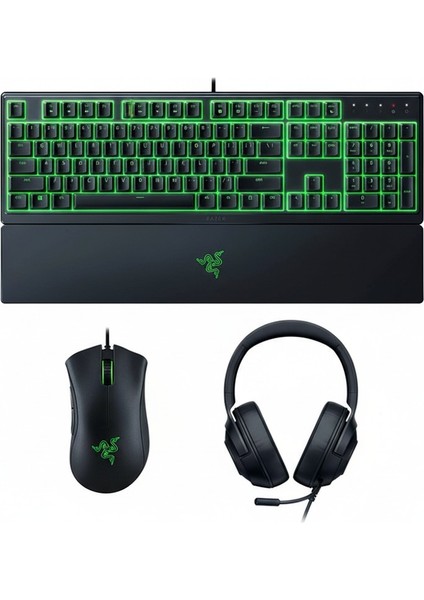 Deathadder Essential Mouse + Ornata V3 x Klavye + Kraken x Lite Kulaklık Gaming Set