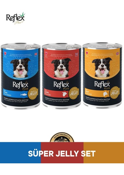 Plus Köpek Maması 3'lü Süper Jelly Set