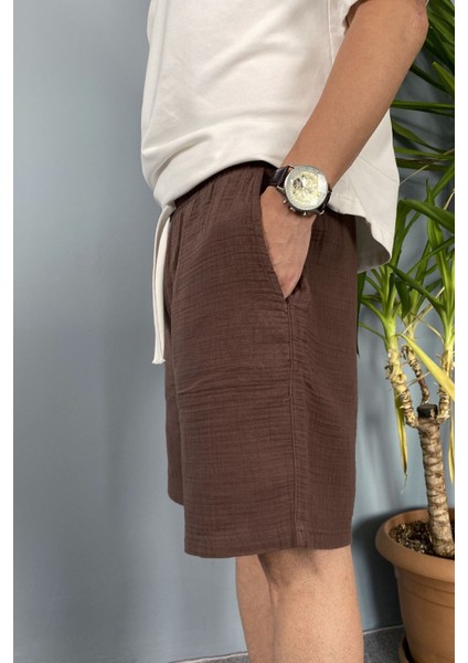 Müslin Kumaş Siyah Şort indirimleri