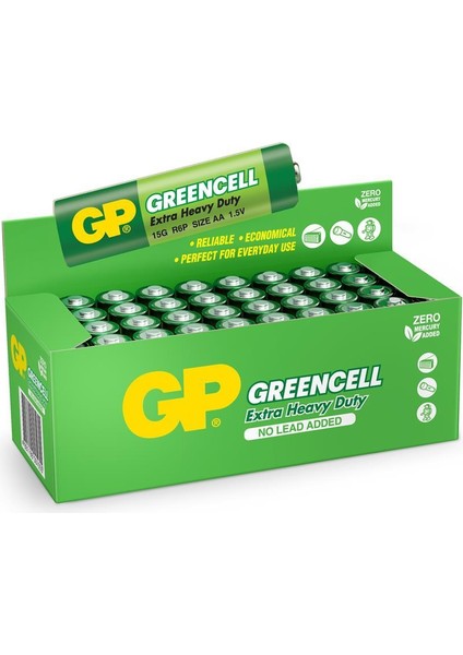 Greencell R6 Aa Boy Çinko Kalem Pil 40'lı Paket GP15G-2S4