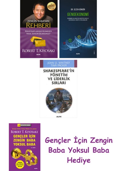 Zengin Baba’nın Rehberi + Genoekonomi + Shakespeare'in Yönetim ve Liderlik Sırları