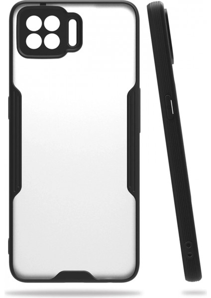 Oppo A73 Kılıf Platin Silikon - Siyah