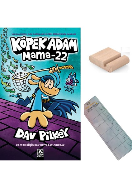 Köpek Adam 8 - Mama 22 - 8-12 Yaş Hikaye / Çizgi Roman + Tablet Tutucu+ Takip Ayracı