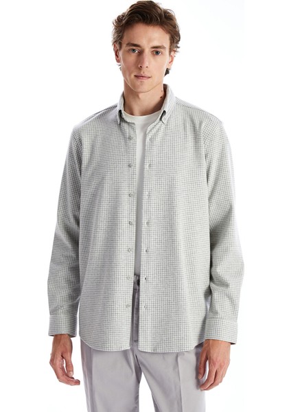 Yeni Sezon Regular Fit Uzun Kollu Oduncu Ekose Erkek Gömlek