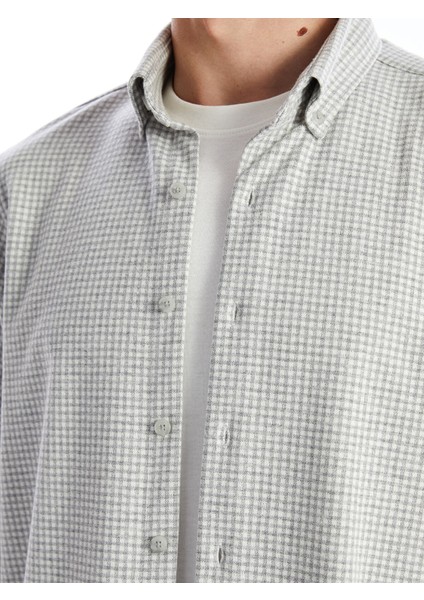 Yeni Sezon Regular Fit Uzun Kollu Oduncu Ekose Erkek Gömlek modelleri