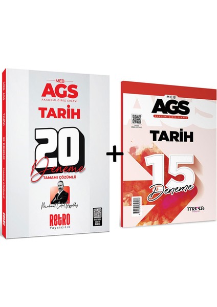 2026 Meb Ags Tarih 20 'li Deneme Tamamı Çözümlü Retro Yayınları 15 Deneme Marka Yayınları
