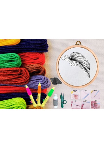 Punch Seti Nakış Seti Kasnaklı Kendin Yap Seti Seri 26