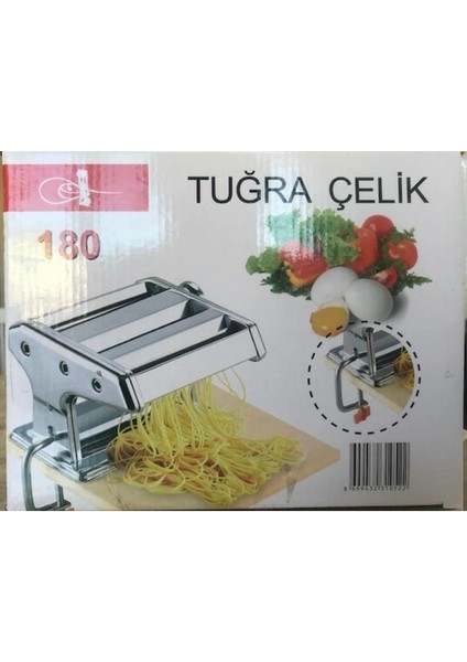 Ieg® Tuğra Çelik 180 mm Erişte Makarna Makinesi (4887)