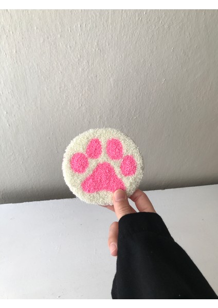 Dekoratif Pembe Pati Punch Bardak Altlığı Sunumluk