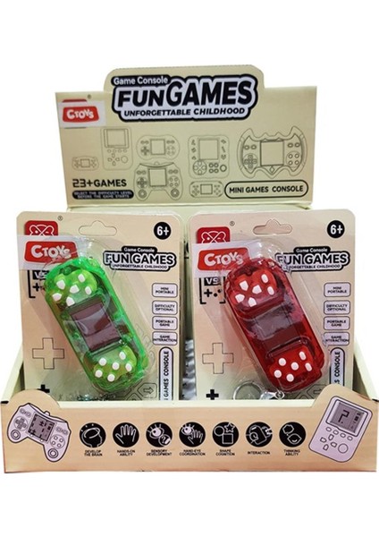 Oyuncak Anahtarlıklı Mini Oyun Konsoluanahtarlıklı Mini Oyun Konsolu