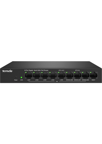 Tenda G0-8g-Poe 9port Gıgabıt Ethernet Poe Gateway/router modelleri