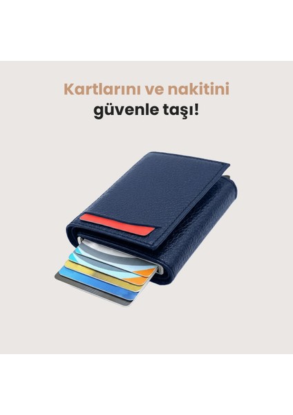 Rfıd Korumalı Kızaklı Cüzdan Seyahat Cüzdanı