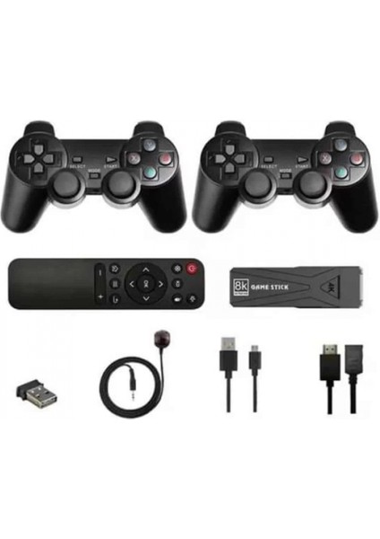 Game Stick Çift Oyun Konsolu Smart Tv Game Box 8k Ultra Hd 64 GB indirimleri