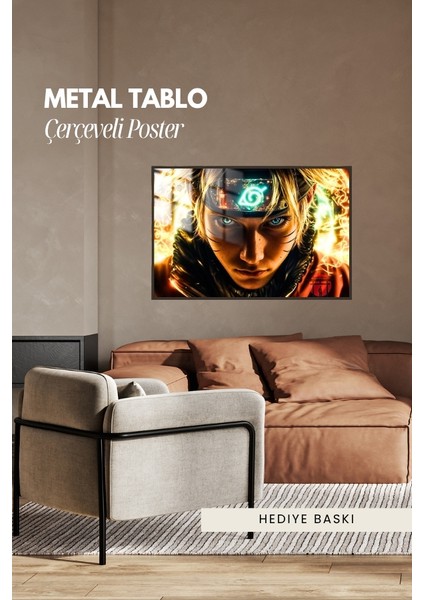 Naruto Anime Çerçeveli Metal Poster Tablo fırsatları