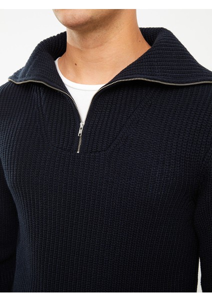 Yeni Sezon Dik Yaka Uzun Kollu Erkek Triko Kazak fırsatları