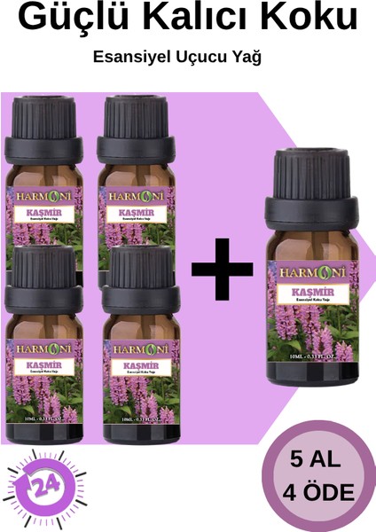 Kaşmir Esansiyel Uçucu Koku 10ML Difüzör Esansı Buhurdanlık Yağı ve Oda Kokusu 5AL 4öde