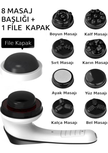 M1 G5 Tip Elektrikli Masaj Aleti Şarjlı Titreşimli Boyun Ayak Bel Sırt Bacak Omuz Selülit Makinesi