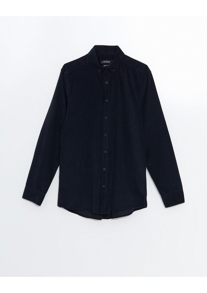 Yeni Sezon Regular Fit Uzun Kollu Kadife Erkek Gömlek indirimleri