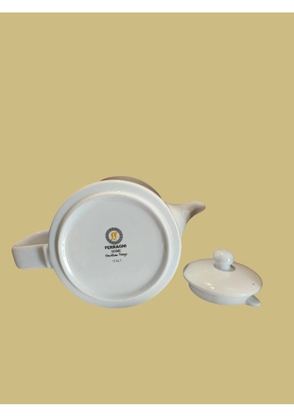 Tisana Porselen Demlik 1500 cc Büyük Boy, Beyaz Renk indirimleri