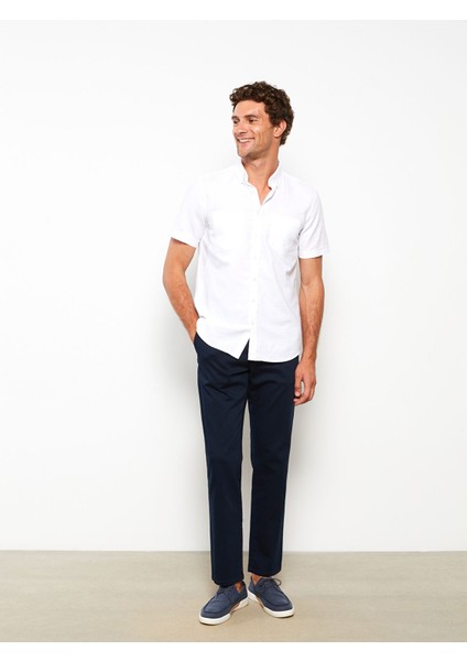 Yeni Sezon Standart Kalıp Armürlü Erkek Pantolon