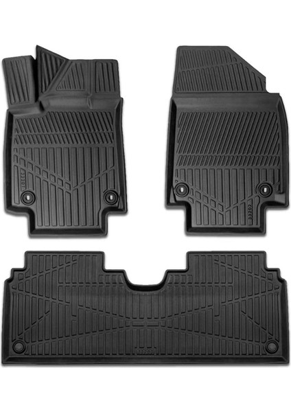 Hyundai Ioniq 6 2023-2025 Ev Için Havuzlu Paspas, Yüksek Kenarlı, Esnek, Araca Özel, Kokusuz, Oto Paspas