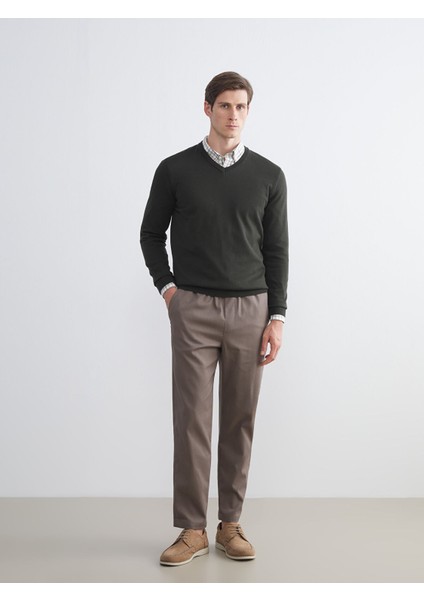 Yeni Sezon Standart Kalıp Gabardin Erkek Pantolon