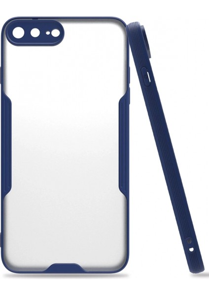 Ieg iPhone 7 Plus Kılıf Platin Silikon - Lacivert