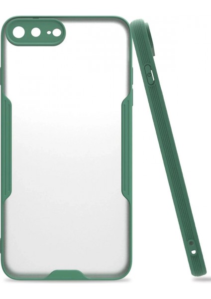 iPhone 7 Plus Kılıf Platin Silikon - Yeşil